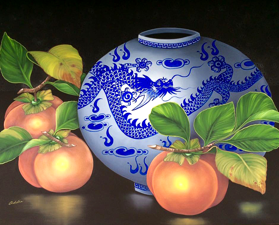Porcelain and Persimmons 1