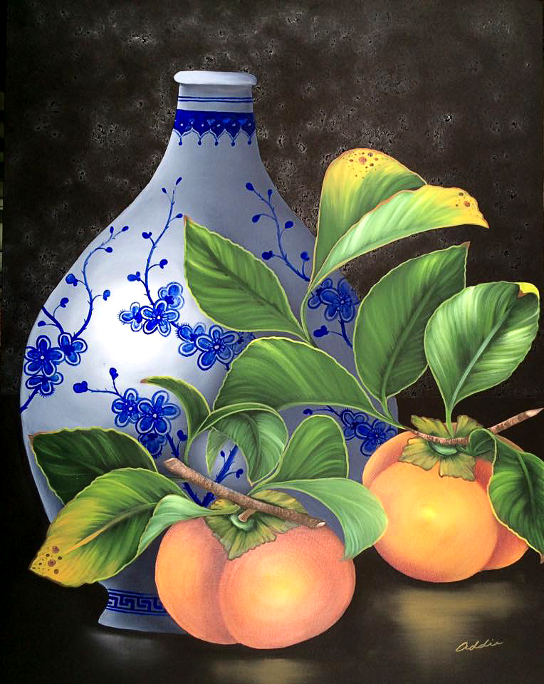 Porcelain and Persimmons 2