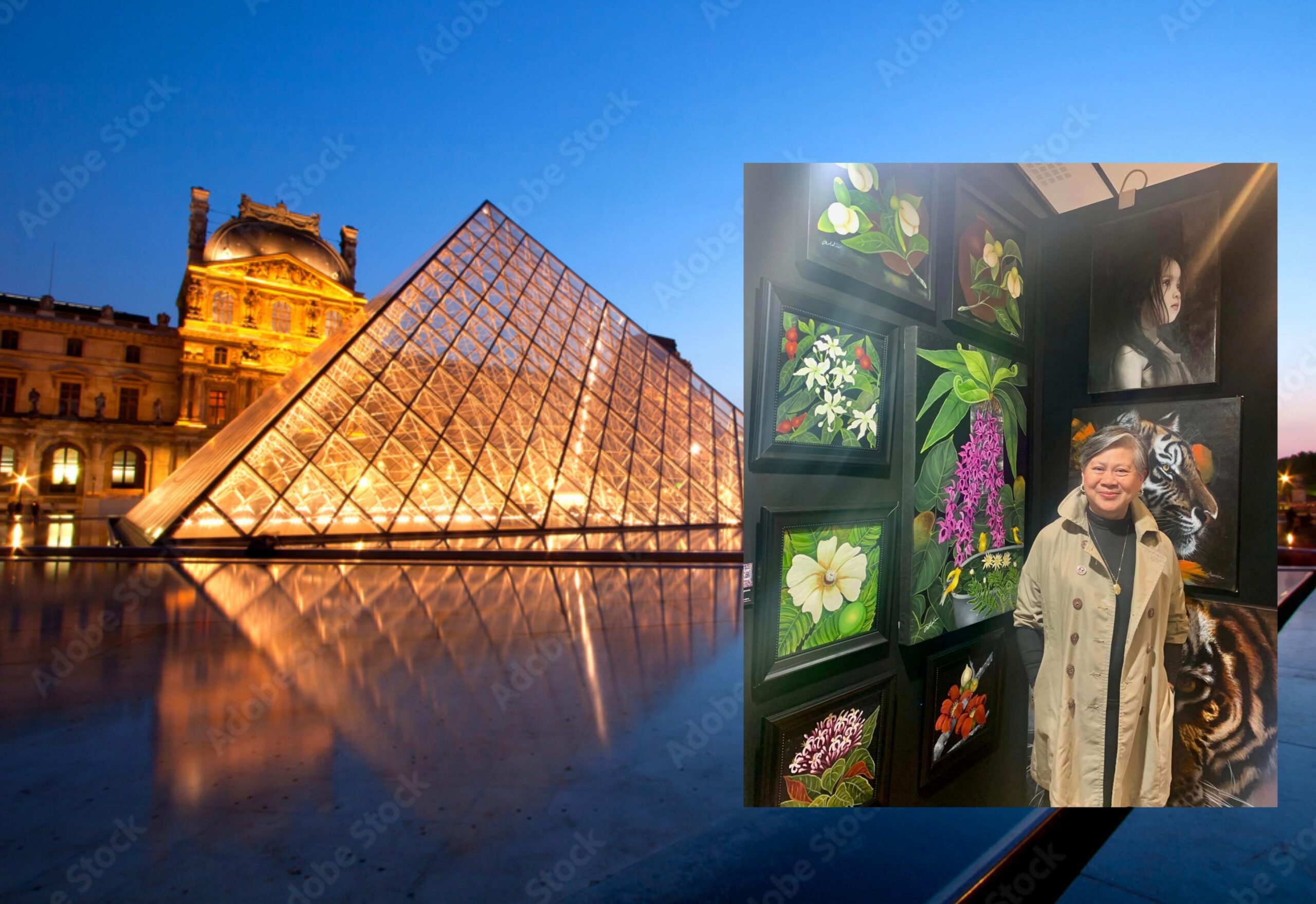 Addie at the Louvre, Paris